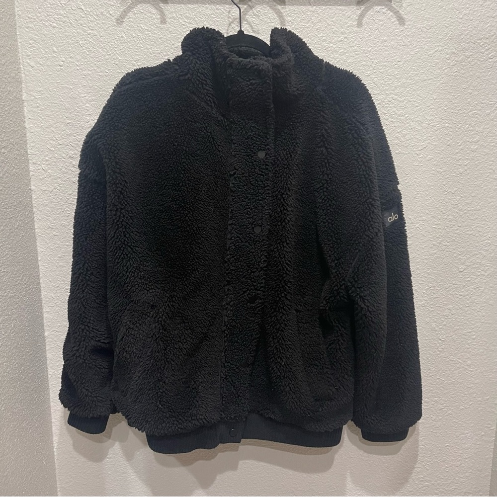 ALO Yoga Faux Fur Jacket, Size large